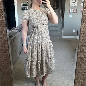 SHEIN Animal Print Maxi Dress